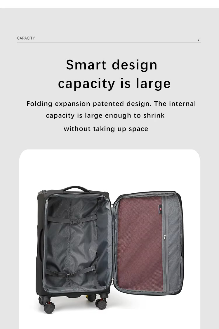 Wemgesabre Ready-made Soft&Hard Combination Light Weight Expandable Luggage Set No need MOQ