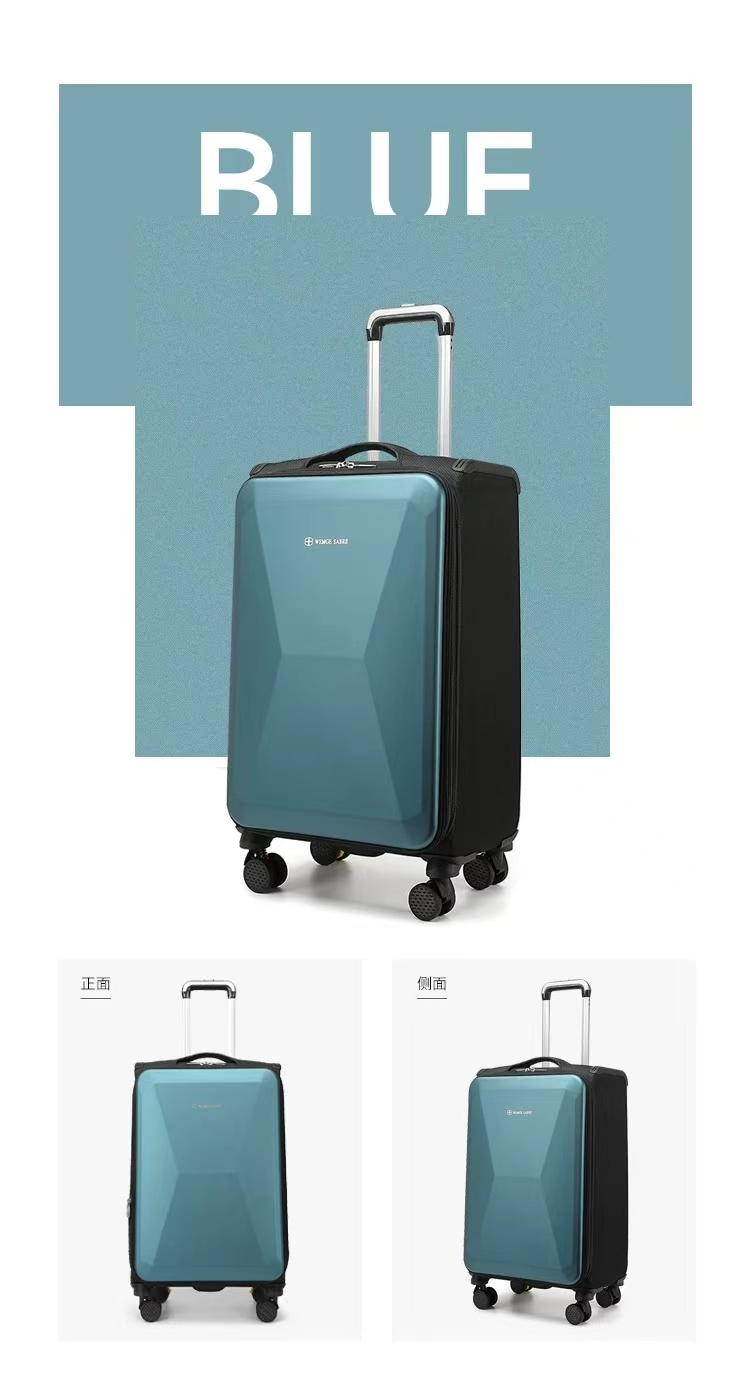 Wemgesabre Ready-made Soft&Hard Combination Light Weight Expandable Luggage Set No need MOQ
