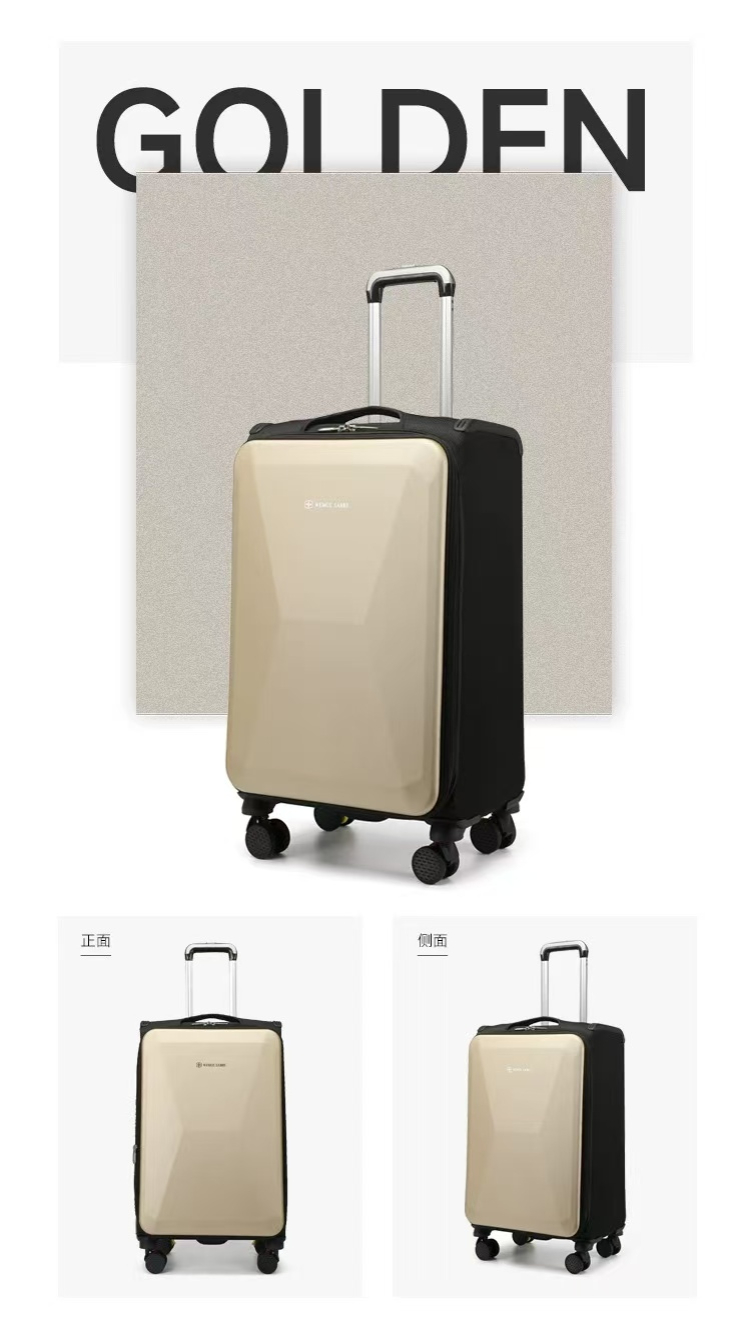 Wemgesabre Ready-made Soft&Hard Combination Light Weight Expandable Luggage Set No need MOQ