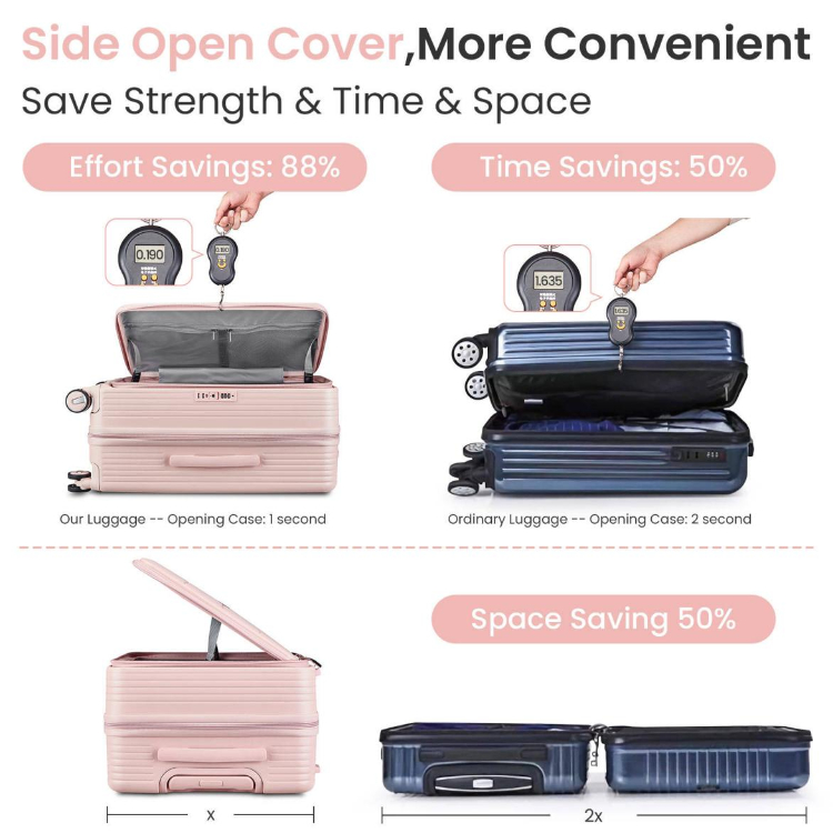 Wemgesabre Front Opening Expandable PC Luggage