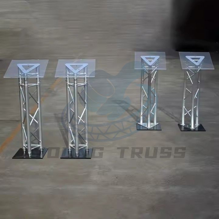 Curved Rectangular Aluminum Lectern Truss for Events