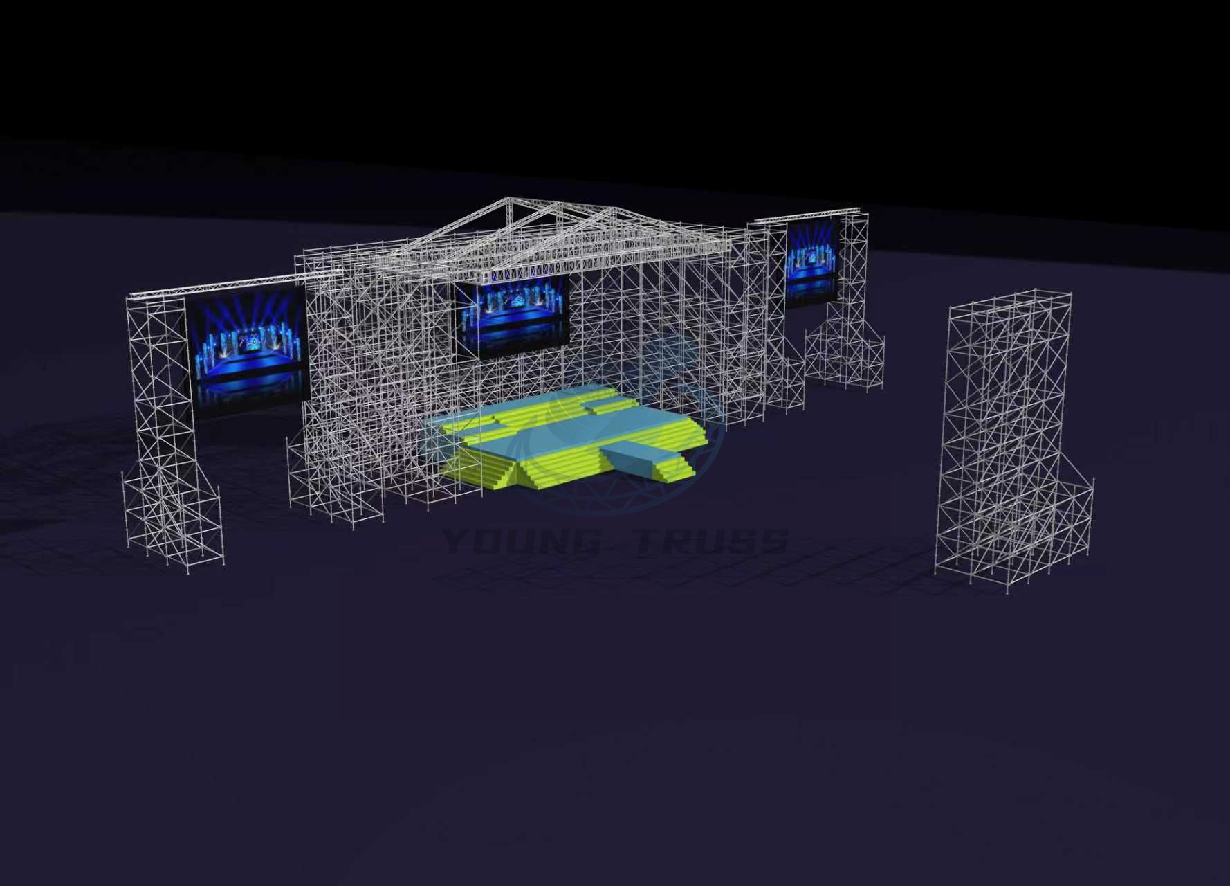 Optimized Title: Layher Truss Stage Structures for Live Events
