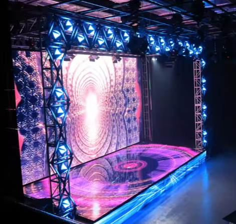 Magnetic Led Floor Dance 3D Mirror Stage