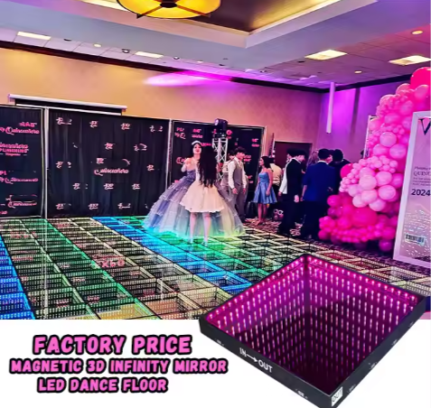 Magnetic Led Floor Dance 3D Mirror Stage