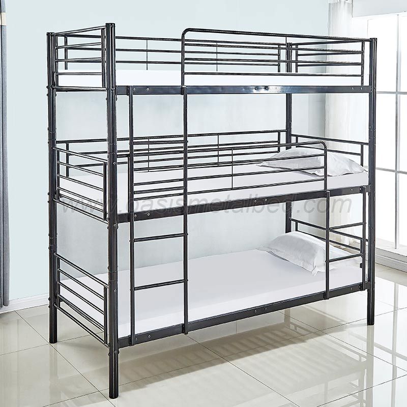 Metal triple bunk bed