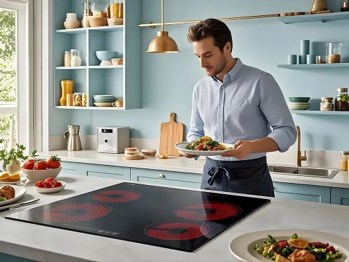 Four Zones keramische kookplaat: onmiddellijke verwarming voor snel koken