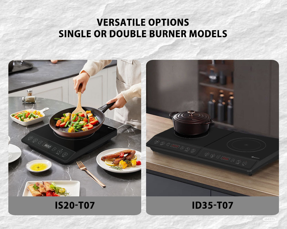 ID35-T07 Dual Zone Portable Induction Cooktop