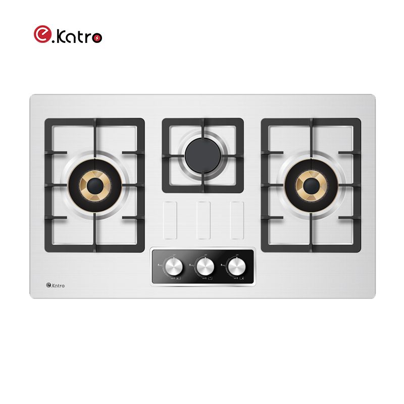 W-SF376B002 Horizontale Drie Koperen Buners Gas Kookplaat