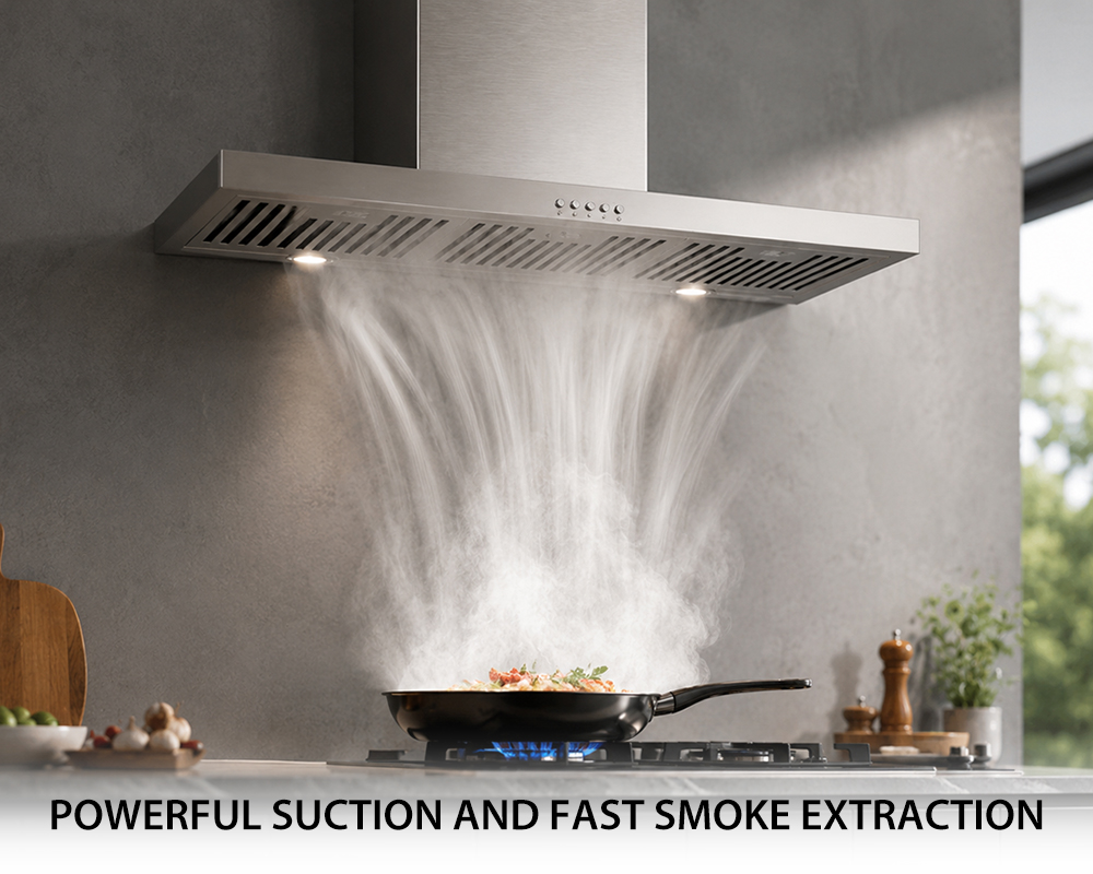 K90TM01 Island Mount Range Hood