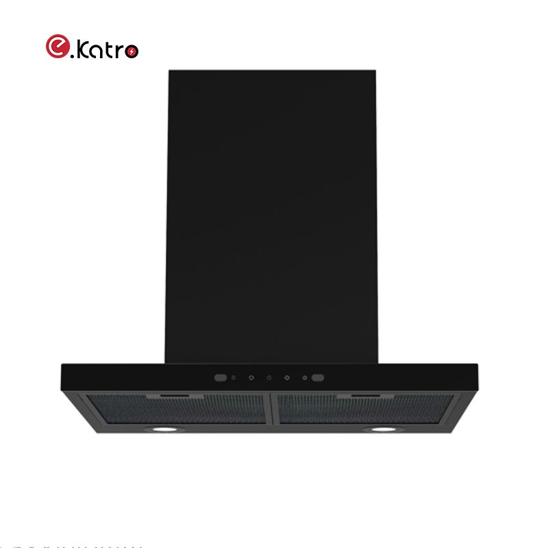 K60TT02 Zwarte wandgemonteerde afzuigkap