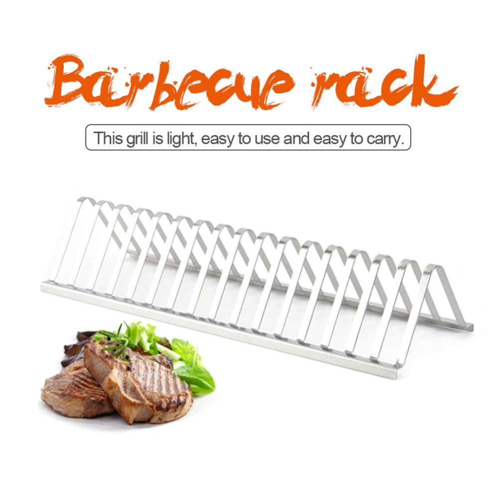 Premium Stainless Steel Rib Rack for Perfectly Grilled Ribs & BBQ Cooking