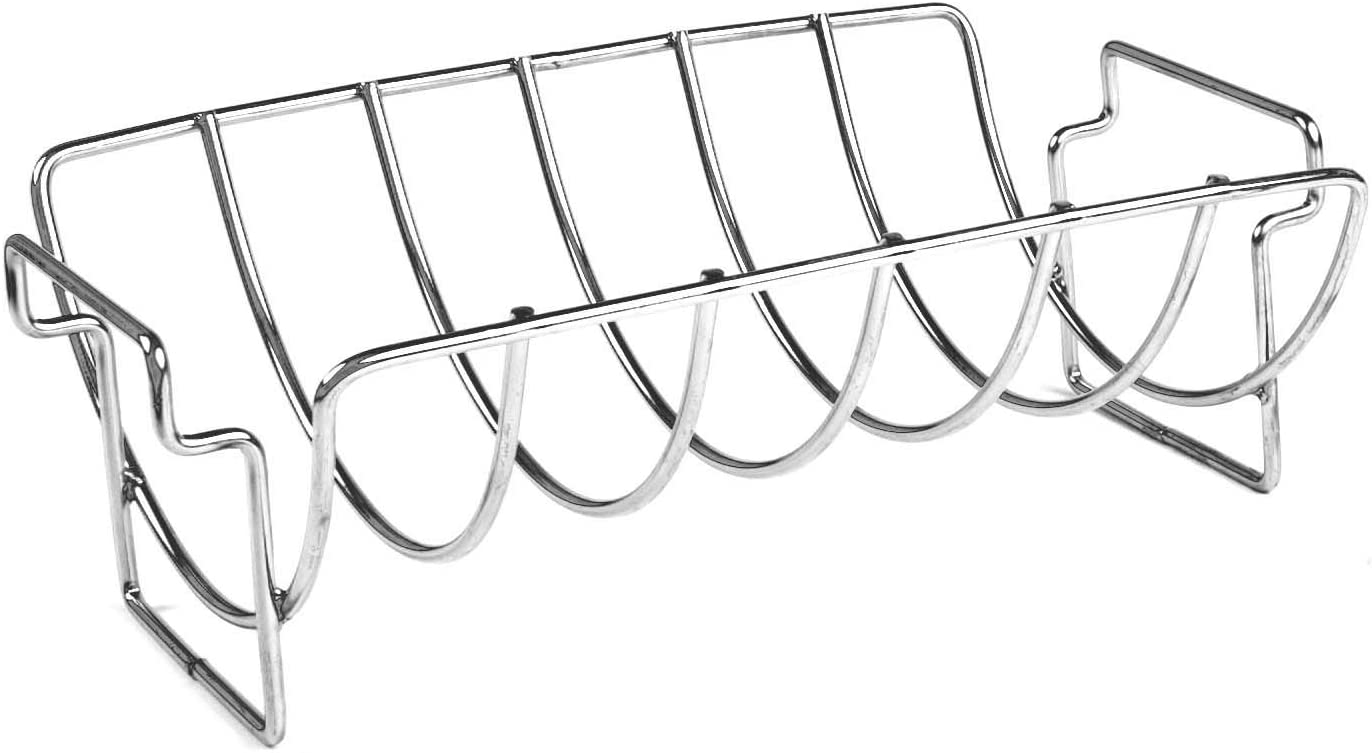 Prim Rib Roasting Rack Stainless Steel Reversible Roasting Rack for Perfect Ribs & Roasts ...