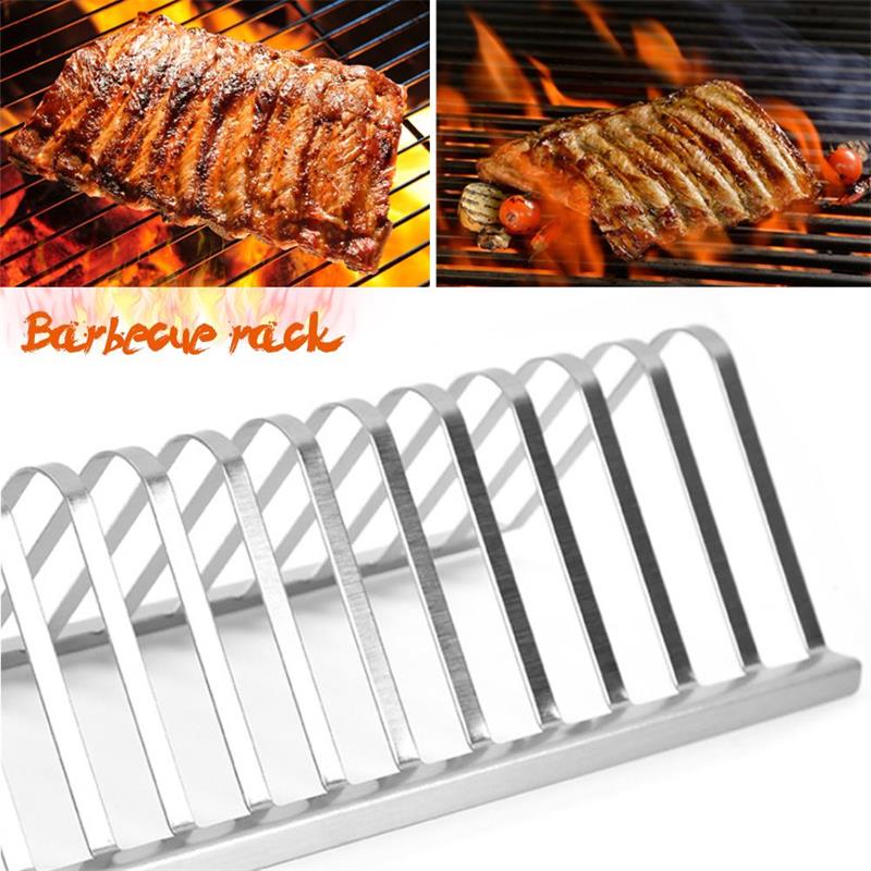 Premium Stainless Steel Rib Rack for Perfectly Grilled Ribs & BBQ Cooking