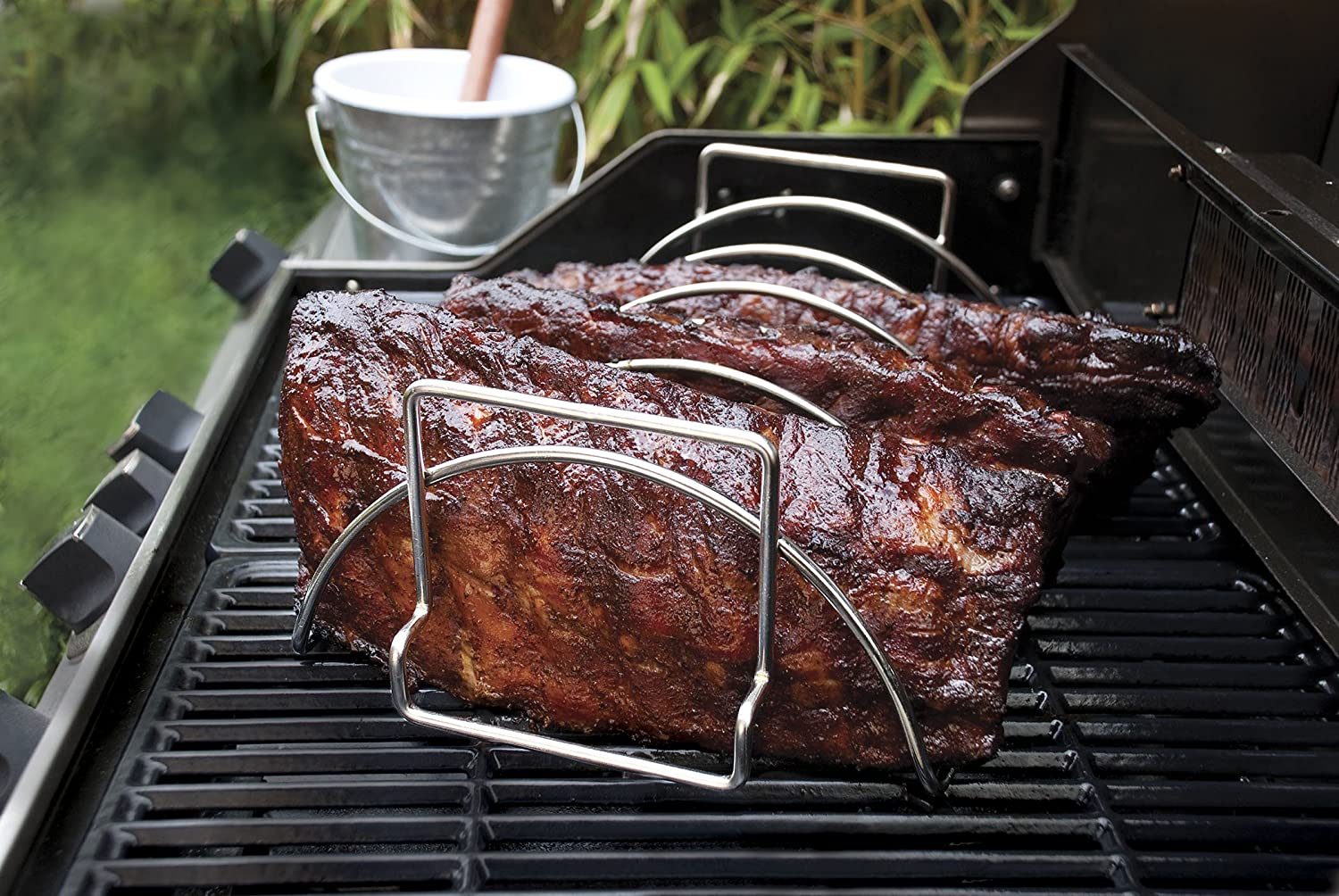Prim Rib Roasting Rack Stainless Steel Reversible Roasting Rack for Perfect Ribs & Roasts ...