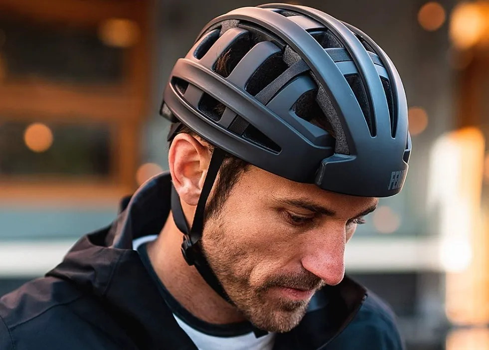 What is the construction of a bicycle helmet?