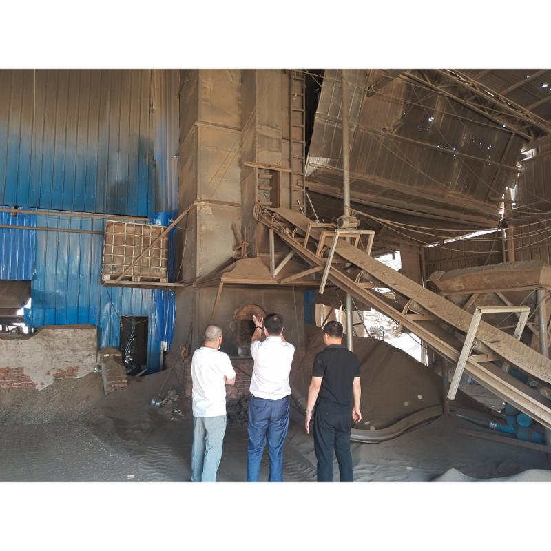 Japanese customers visited our vermiculite processing plant