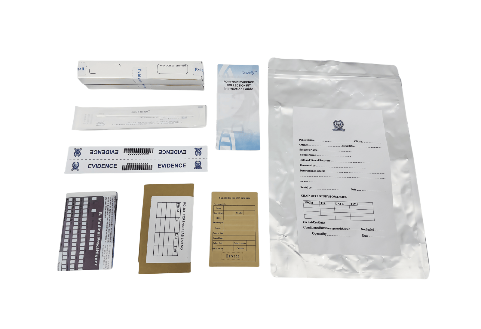 Forensic Swab Collection Swabbing Evidence Collection Kit (DC)