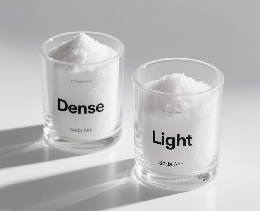 The main differences between Soda Ash Dense and Soda Ash Light?
