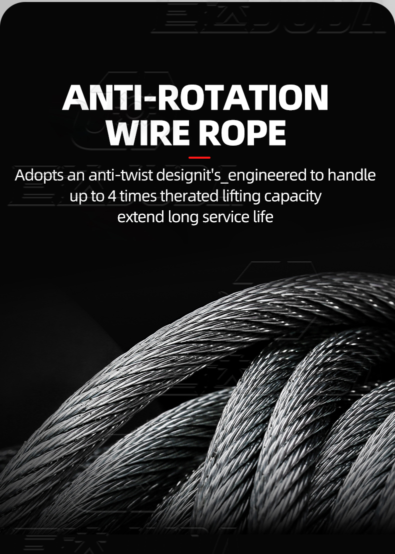 Heavy Duty Electric Wire Rope Hoist: 3 & 5 Ton Lifting Crane with ...