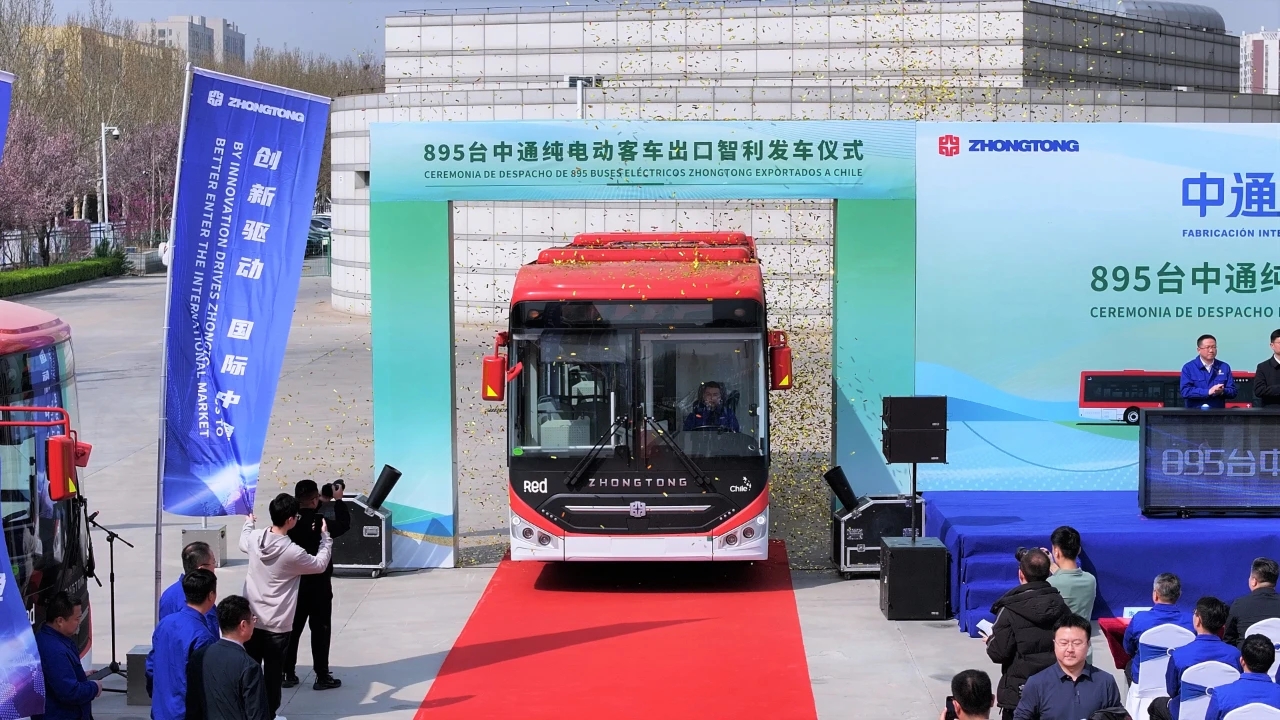 895 Units of Zhongtong EV Bus Delivered to Chile