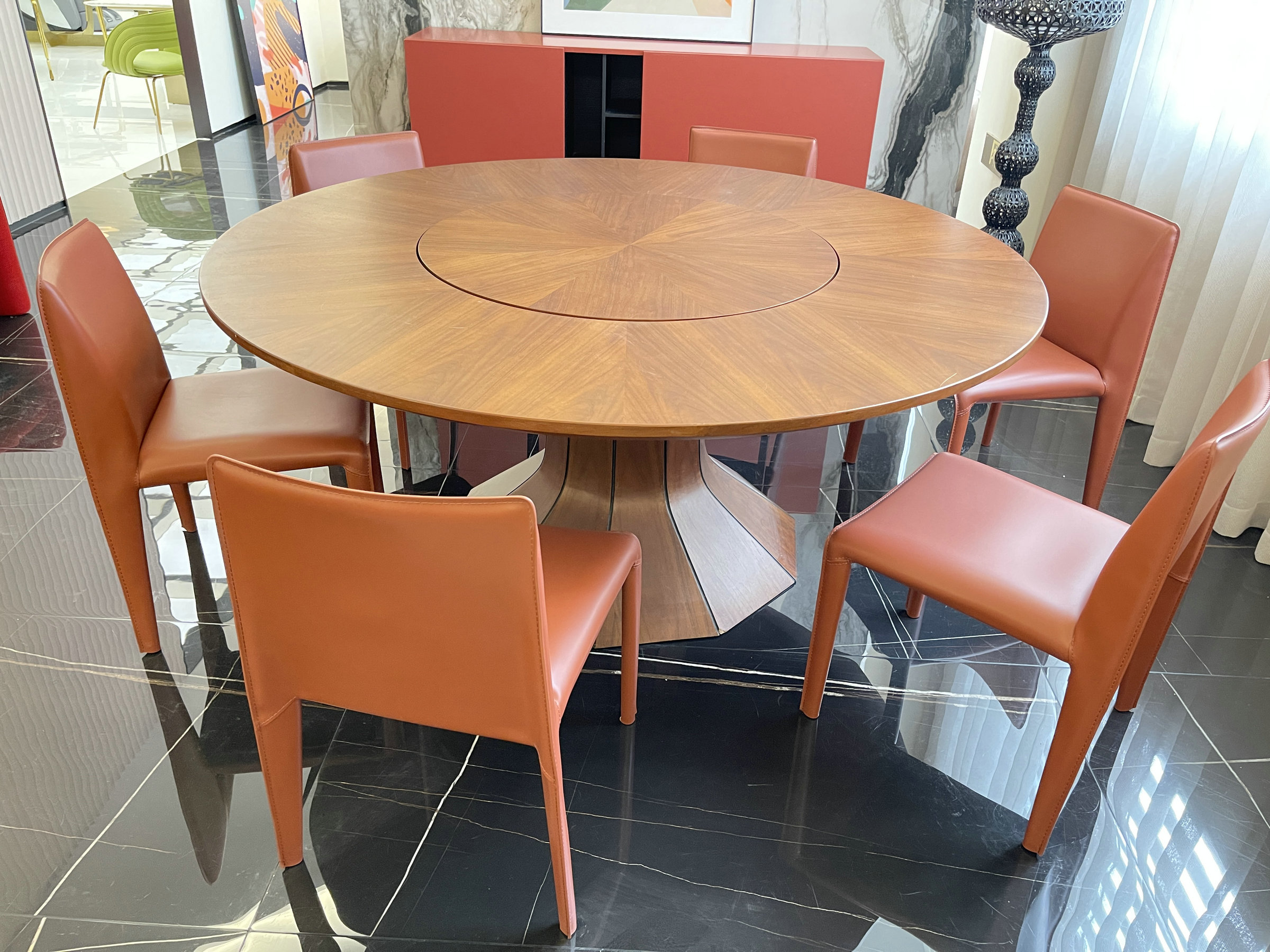 Round Dining Table Sets - Quality Guaranteed, Leather Chairs, for ...