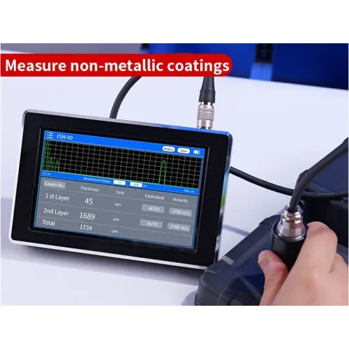 Handheld ultrasonic coating thickness gauge