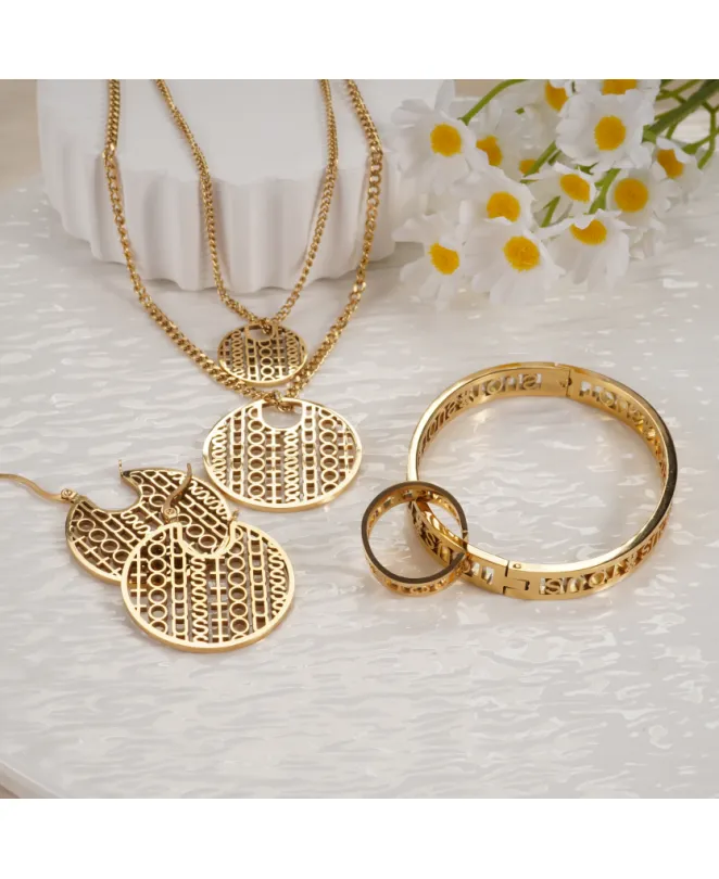 Conjunto de Joyas de Acero Inoxidable