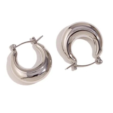 Pendientes de acero inoxidable en forma de U wholesale