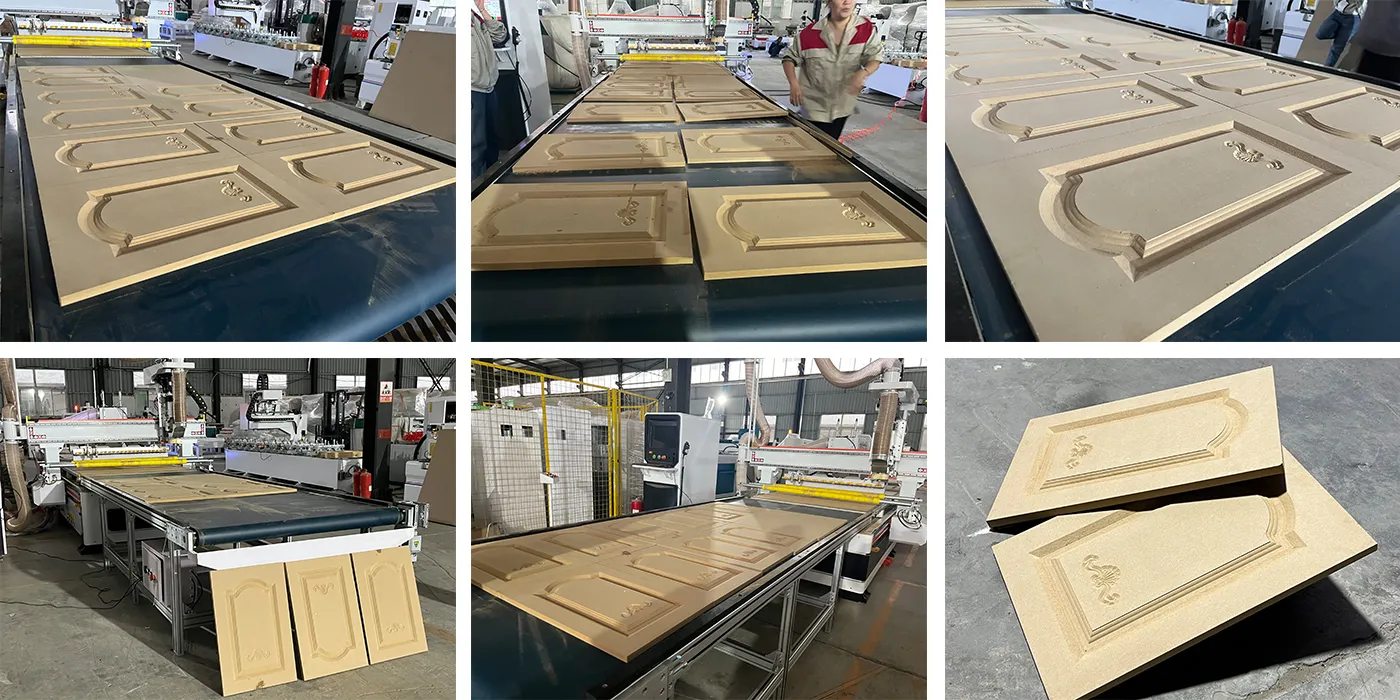 ATC CNC router engraving Cutting wood effect display