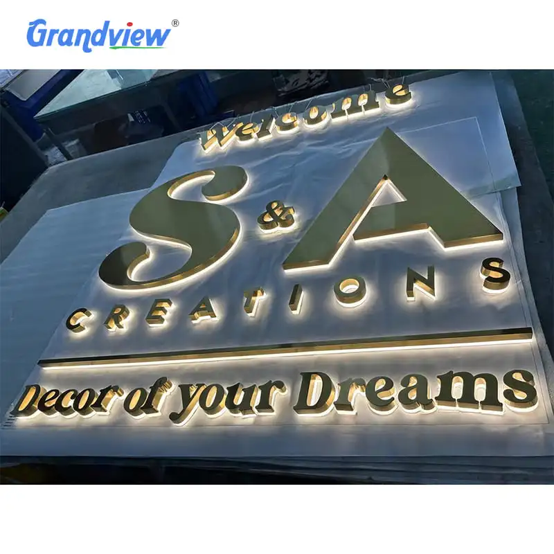 3D LED Channel Letter Metal Sign Board - Bright & Stylish.