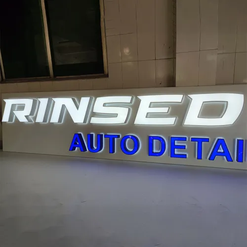 Enseigne de lettres de canal éclairée à l'avant par LED personnalisée