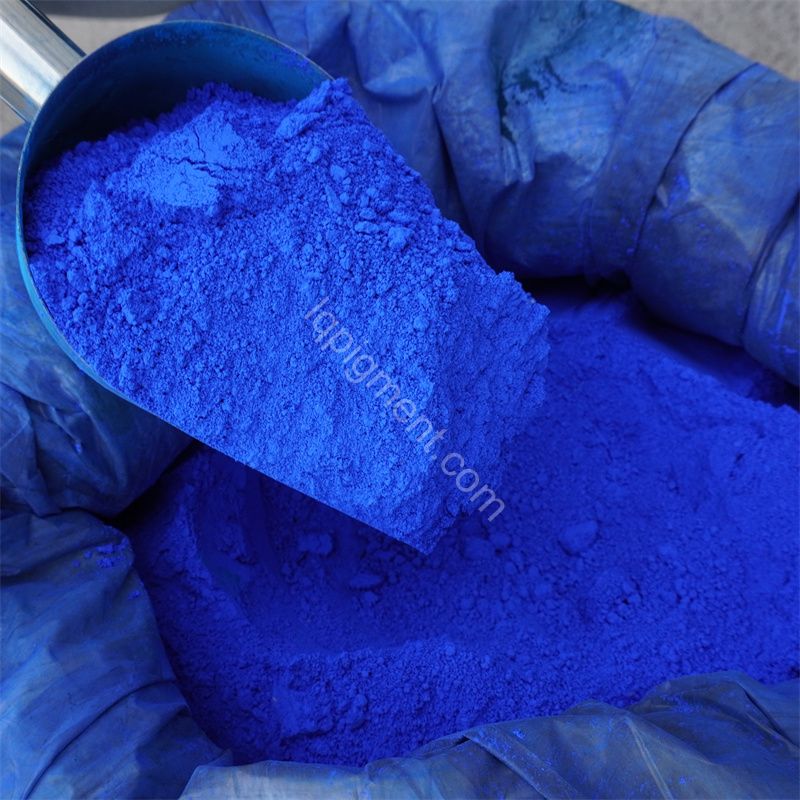What kind of pigment is used for colored cement road bricks