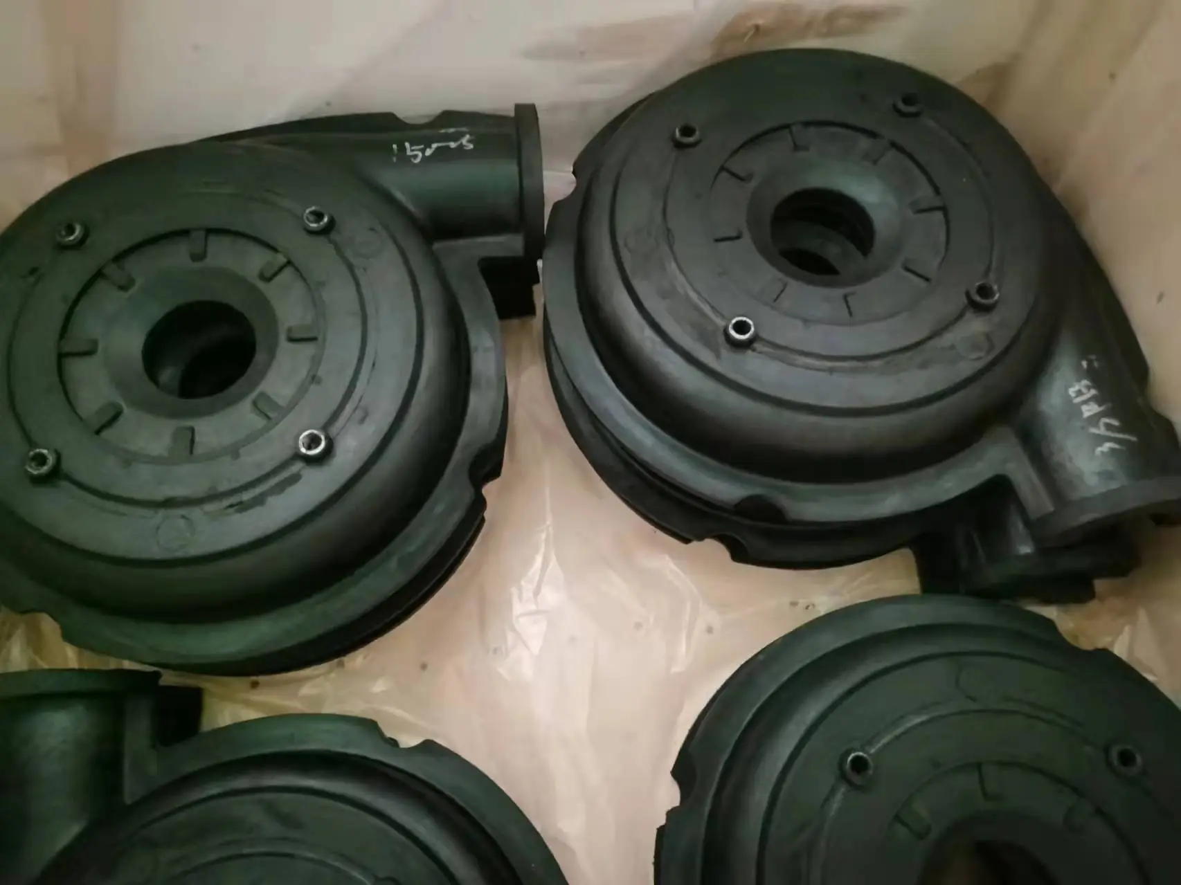 Natural rubber slurry pump cover plate liner delivered to customer