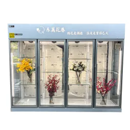 Refrigerador de exibição de flores