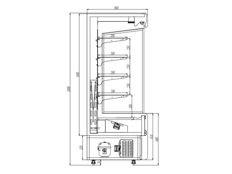 Display Chiller ကိုဖွင့်ပါ။