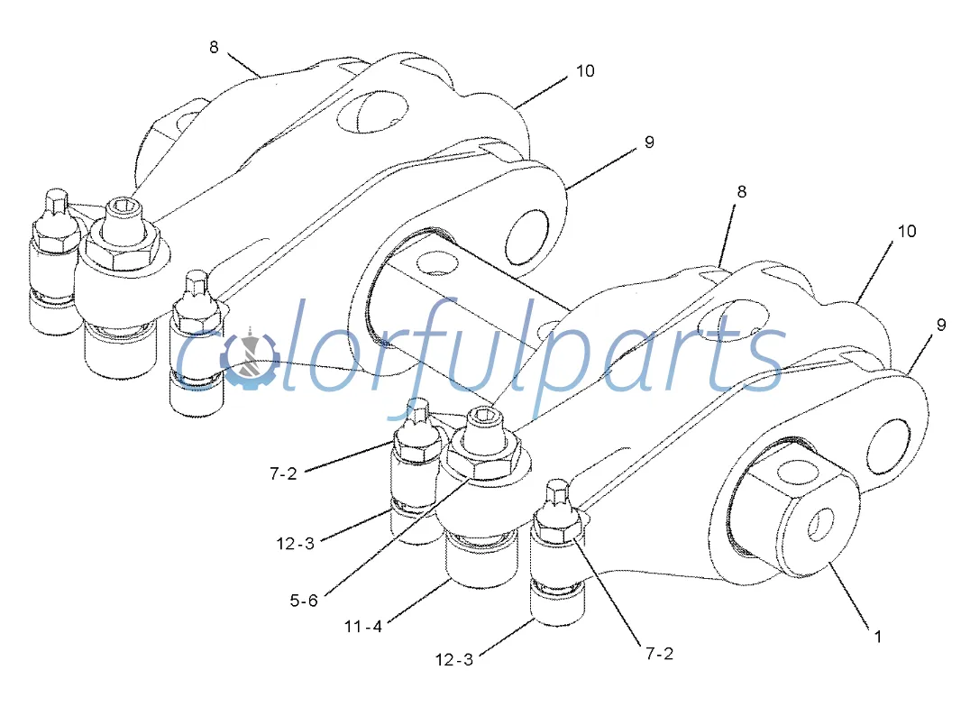 CAT 385C 390D excavator C15 engine rocker arm as 203-8822