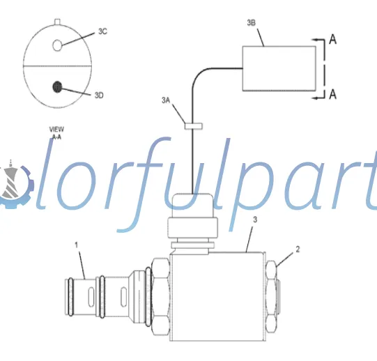 Caterpillar CAT 773E TRUCK solenoid coil as 321-5658