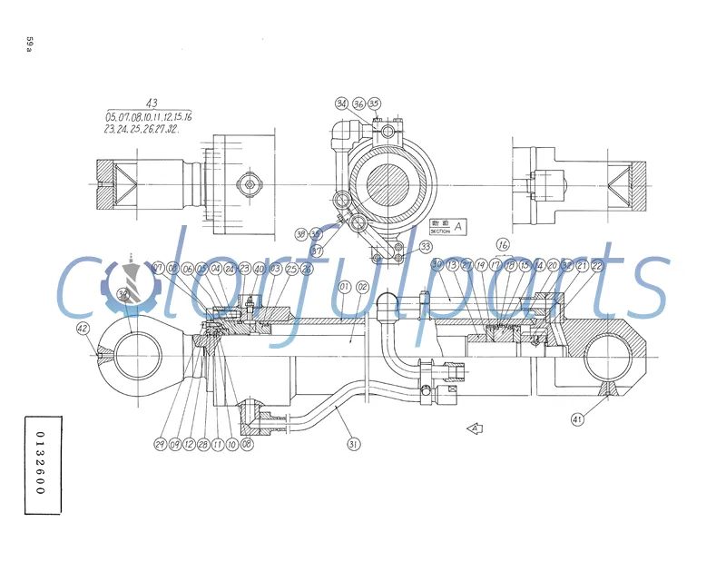 HITACHI UH14-2 excavator Boom Cylinder Seal Kit 4094852