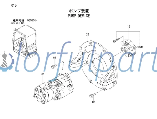 hydraulic pump 4460664 for HITACHI excavator ZX18 piston PVD-00B-14P ...