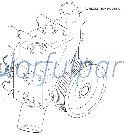 Water Pump 352-2138 3522138 for Caterpillar