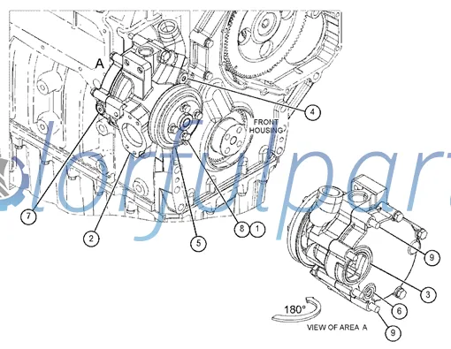 Water Pump 352-2080 3522080 for Caterpillar