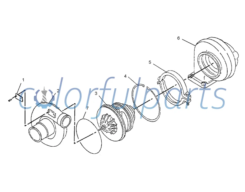 Turbocharger 5I-7952 for Caterpillar Excavator 318C 320 B/BL/N