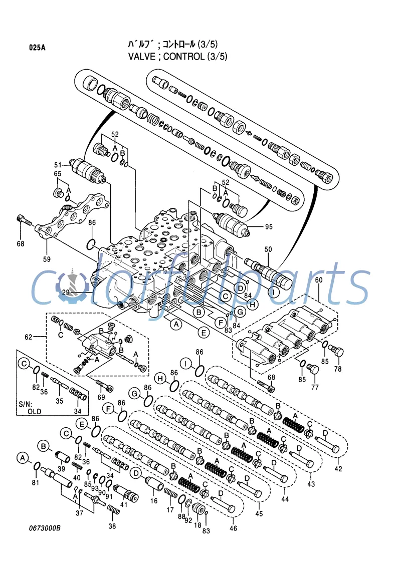 HITACHI JOHN DEERE excavator Relief Valve 4372039 4358914