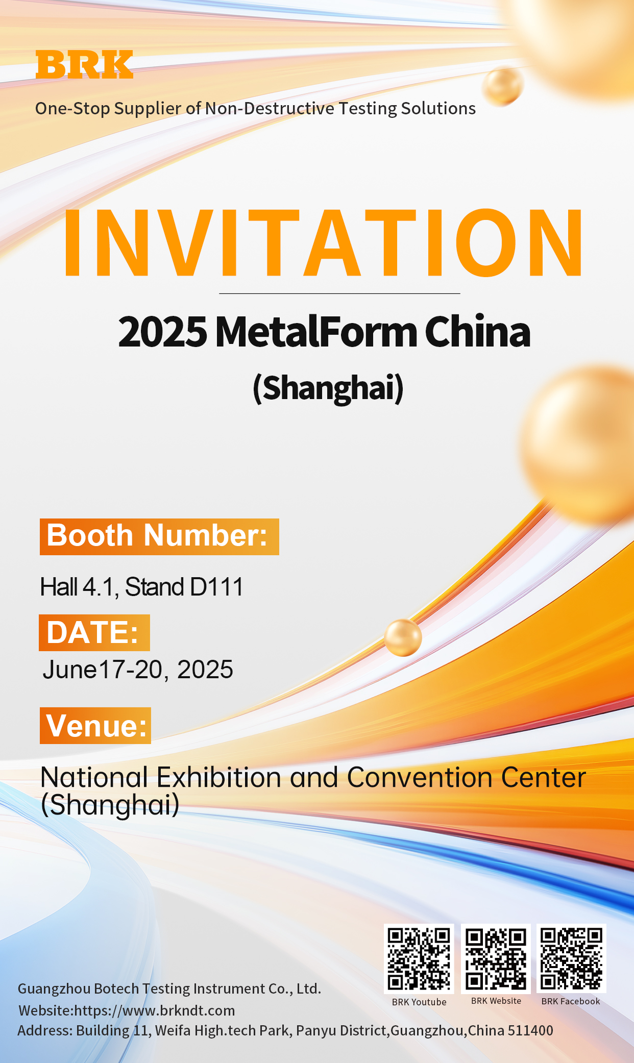 BRK to Showcase Cutting-Edge NDT Equipment at MetalForm China (Shanghai) 2025