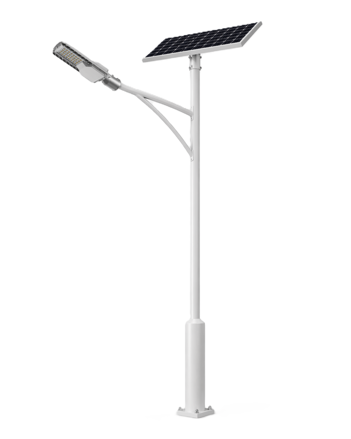 Split Solar Street Light - Dual-Arm for Bidirectional Lighting