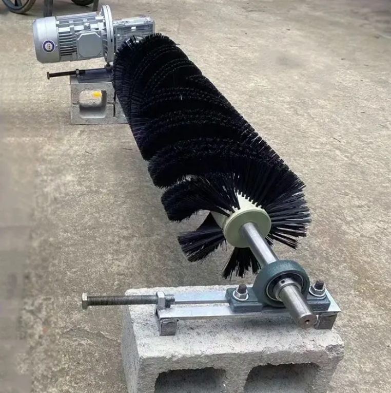 Nylon Roller Conveyor Belt Cleaner Rotary Cleaning Brush