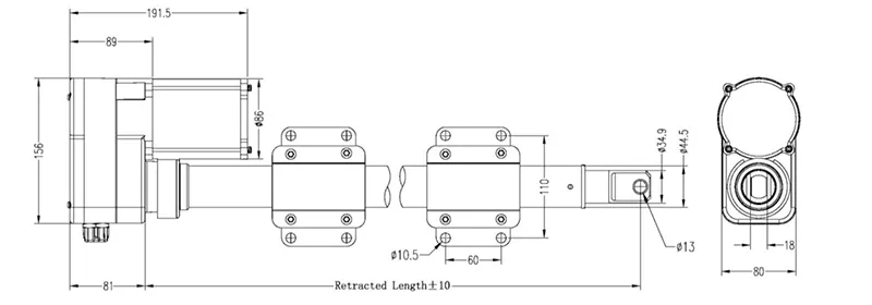 AG Series AC Linear Actuator