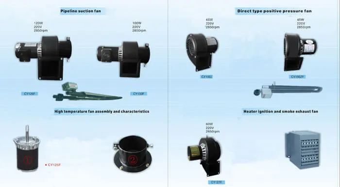 Blower Fan for Gas Radiant Tube Heating Systems
