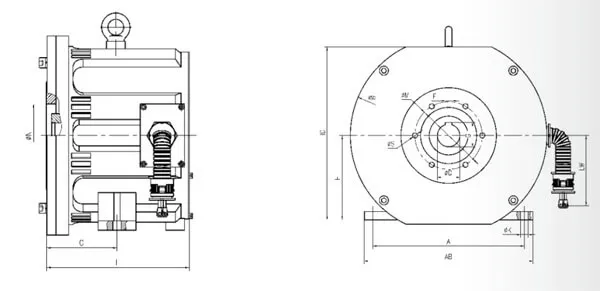 Integared Screw Compressor PMSM Motor
