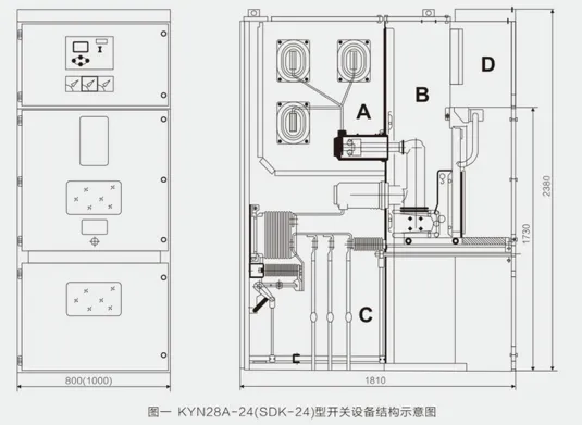 KYN28A-24开关设备结构图